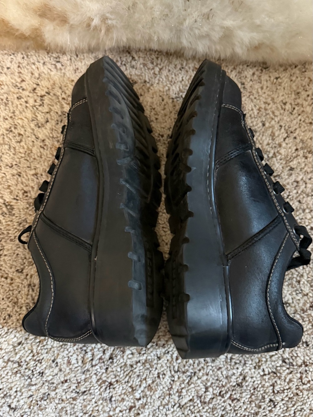 Vintage Black Leather Sketchers Tredd Jammers - Picture 8 of 11